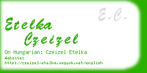 etelka czeizel business card